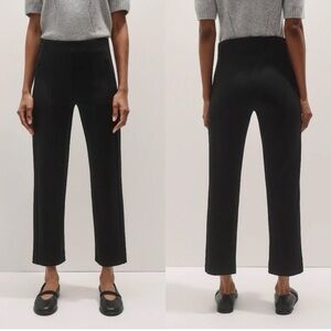ME+EM 4 NWT Travel Tailoring Pull On Slim Crop Pants Ponte Trouser Black petite